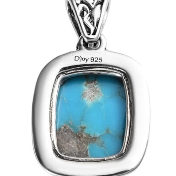 *Sold*NEW Artisan Crafted So. Hill Turquoise Pendant Necklace in Sterling Silver - Picture 8 of 9